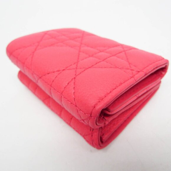 DIOR Pink Leather Wallet - Picture 7 of 13